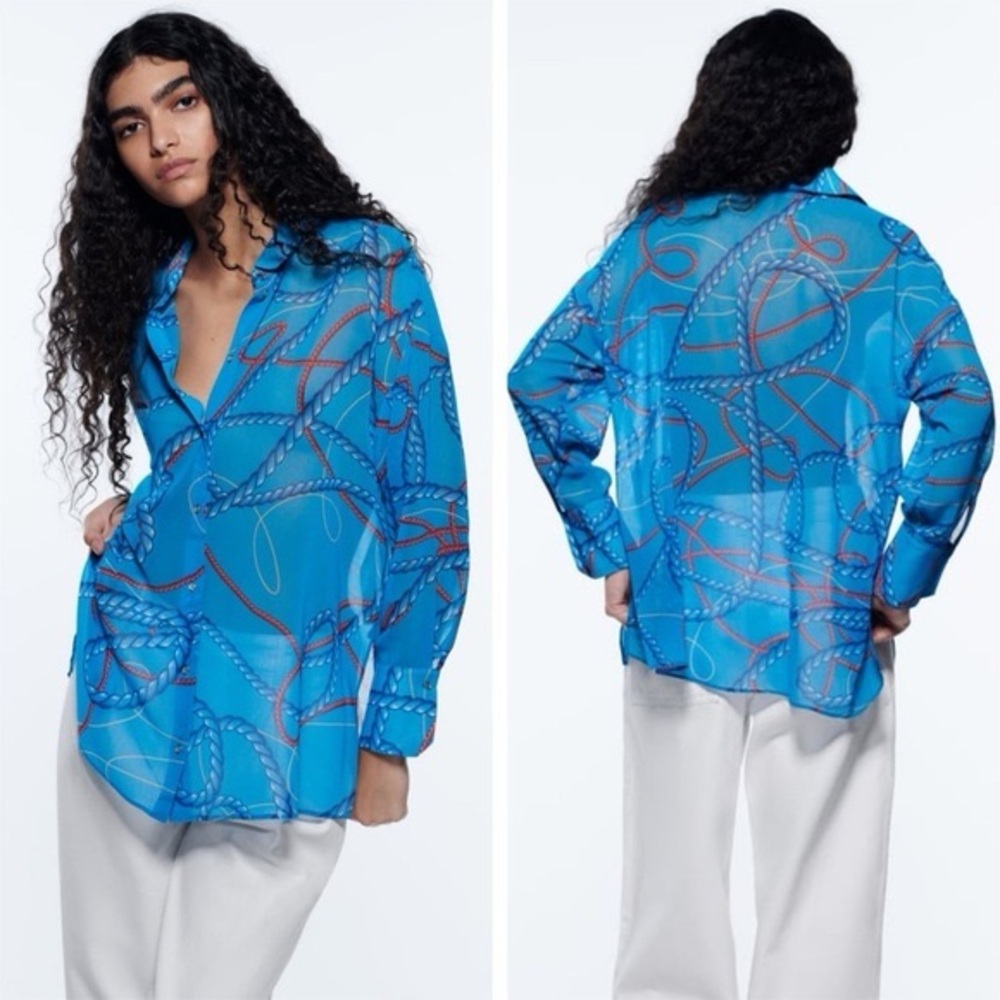 Zara nautical rope blouse